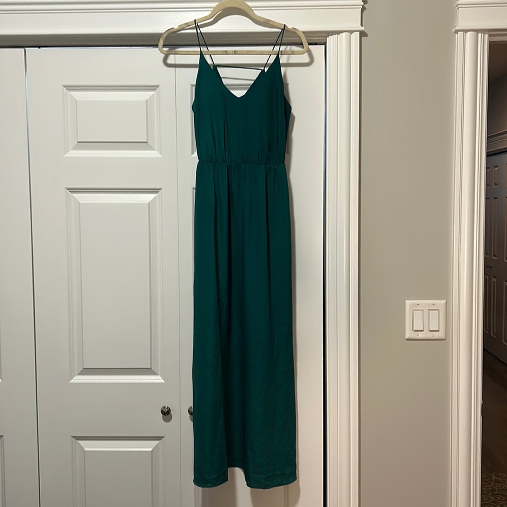 Never worn! Green maxi dress from Loft Outlet